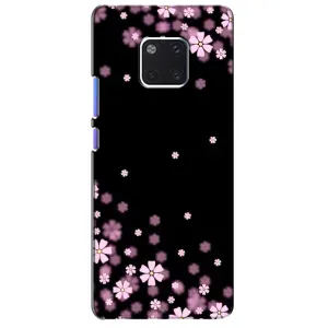 Чехол для Хуавэй Матэ 20 Про - с принтом (Дизайнерские) (AlphaPrint) (Цветочки маленькие)