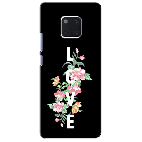 Чехол с принтом «Цветы LOVE» для Huawei Mate 20 Pro (LYA-L09, LYA-L29)