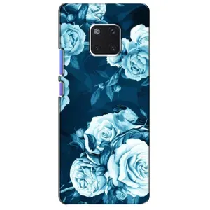 Чехлы (ART) Цветы на Huawei Mate 20 Pro, LYa-l09, LYA-L29 (VPrint) (Голубые Бутоны)