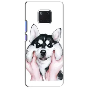 Чехол с Хаски для Huawei Mate 20 Pro, LYa-l09, LYA-L29 - (AlphaPrint) (Хаски улыбака)