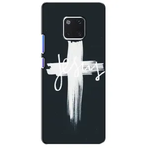 Чехол для Huawei Mate 20 Pro, LYa-l09, LYA-L29 (AlphaPrint) - (Христианские) (Иисус)