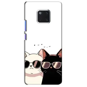 Чехол с рисунком кот на Huawei Mate 20 Pro, LYa-l09, LYA-L29 (Коты в очках)