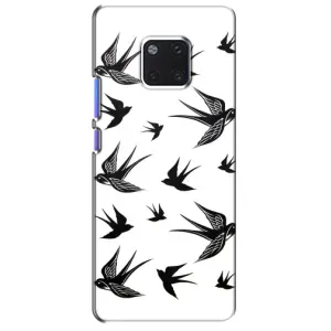 Чехол с птицами на Huawei Mate 20 Pro, LYa-l09, LYA-L29 (VPrint) (Ласточки)