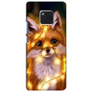 Чехлы с картинкой Лисички для Huawei Mate 20 Pro, LYa-l09, LYA-L29 (VPrint) (Лисичка в гирляндах)