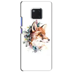Чехлы с картинкой Лисички для Huawei Mate 20 Pro, LYa-l09, LYA-L29 (VPrint) (Лисичка в цветочках)