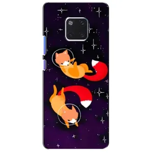 Чехлы с картинкой Лисички для Huawei Mate 20 Pro, LYa-l09, LYA-L29 (VPrint) (Лисички космонавты)