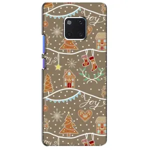 Новогодние, Праздничные Чехлы для Huawei Mate 20 Pro, LYa-l09, LYA-L29 - 2024 год (Новогодние пряники)