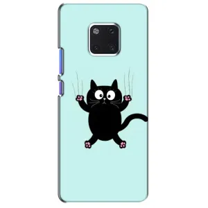 Чехол с принтом для Huawei Mate 20 Pro, LYa-l09, LYA-L29 (AlphaPrint) Модные коты (Падающий кот)