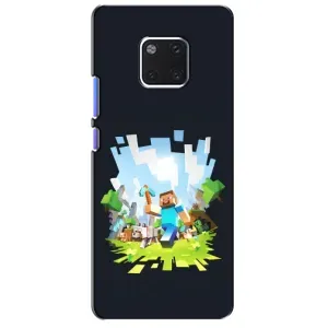 Чехол Майнкрафт на Huawei Mate 20 Pro, LYa-l09, LYA-L29 (AlphaPrint) Minecraft (персонажи Minecraft)