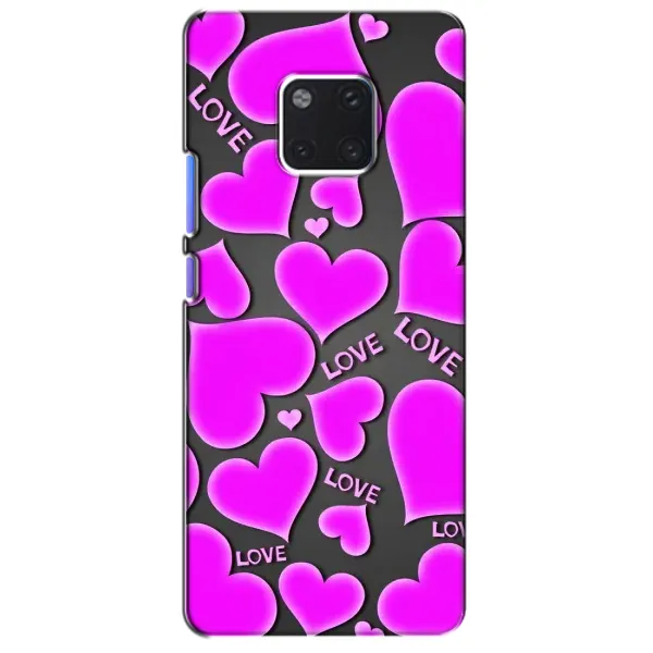 Чехол с принтом «Pink hearts» для Huawei Mate 20 Pro (LYA-L09, LYA-L29)