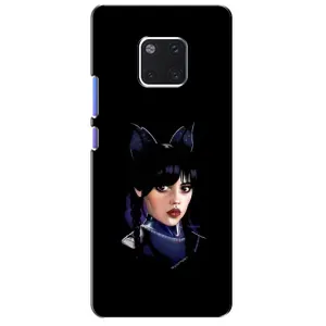 Чехлы Венсдей на Huawei Mate 20 Pro, LYa-l09, LYA-L29 Уэнсдей (AlphaPrint) (серьезная Уэнздей)