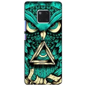 Чехол с птицами на Huawei Mate 20 Pro, LYa-l09, LYA-L29 (VPrint) (Сова с глазом)