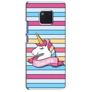 Чехол для Хуавэй Матэ 20 Про - (Единорожки - Новинки) (AlphaPrint) (Unicorn)
