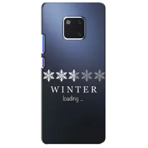Зимние Чехлы для Хуавэй Матэ 20 Про - прозрачный фон (Winter loading)