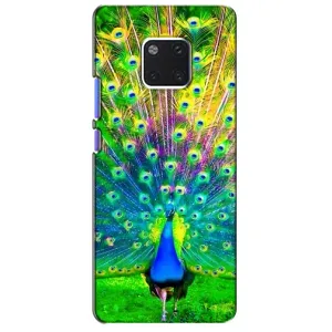 Чехол с птицами на Huawei Mate 20 Pro, LYa-l09, LYA-L29 (VPrint) (Яркий Павлин)
