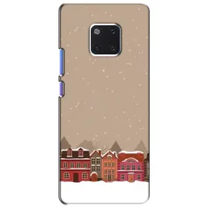 Новогодние, Праздничные Чехлы для Huawei Mate 20 Pro, LYa-l09, LYA-L29 - 2024 год (Зимний город)