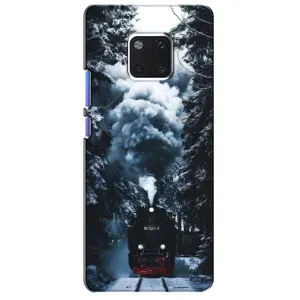 Новогодние, Праздничные Чехлы для Huawei Mate 20 Pro, LYa-l09, LYA-L29 - 2024 год (Зимний поезд)