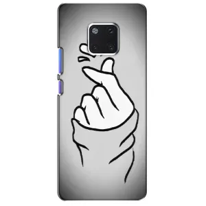 Чехол с принтом для Huawei Mate 20 Pro, LYa-l09, LYA-L29 (AlphaPrint - Знак сердечка) (Значок Love)