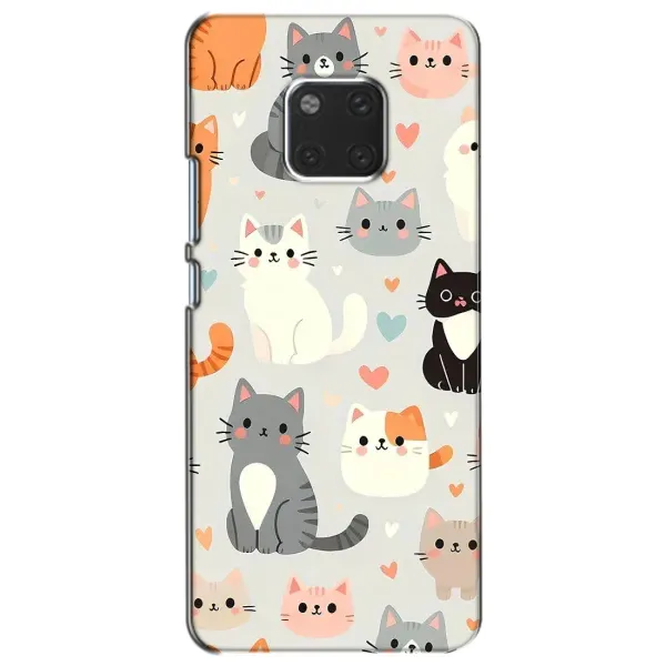 Чохол з принтом «Колаж котів» для Huawei Mate 20 (HMA-L09, HMA-L29)
