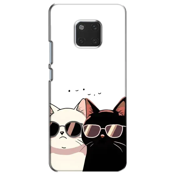 Чохол з принтом «Коти в окулярах» для Huawei Mate 20 (HMA-L09, HMA-L29)
