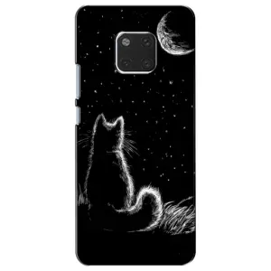 Чохол з принтом для Huawei Mate 20, HMA-L09, HMA-L29 (AlphaPrint) Модні коти