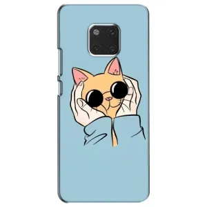 Чохол на Хаувей Мейт 20 з Котиками (VPrint) (Котик в окулярах)