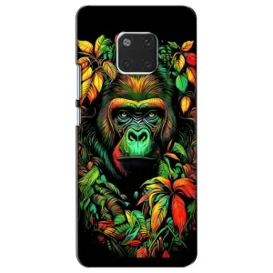 Чохол з Мавпами Huawei Mate 20, HMA-L09, HMA-L29 - (AlphaPrint) (Мавпа в квітах)