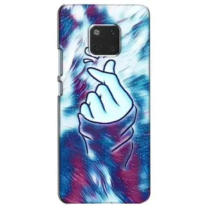 Чехол с принтом для Huawei Mate 20, HMA-L09, HMA-L29 (AlphaPrint - Знак сердечка) (Радужное сердце)