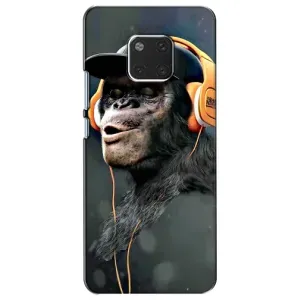 Чохол з Мавпами Huawei Mate 20, HMA-L09, HMA-L29 - (AlphaPrint) (В навушниках)