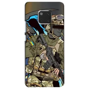 Чехлы с картинкой ЗСУ для Huawei Mate 20, HMA-L09, HMA-L29 (AlphaPrint) (Воїн ЗСУ)