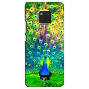 Чохол з пташками на Huawei Mate 20, HMA-L09, HMA-L29 (VPrint) (Яскравий Павлин)