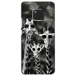 Силіконовий чохол з КАРТИНКАМИ літо для Huawei Mate 20, HMA-L09, HMA-L29 (AlphaPrint) (Жирафи в окулярах)