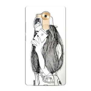Чохол з друком для Huawei Mate 8, NXT - (Мода) (AlphaPrint) (Фото дівчини)