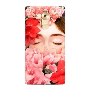 Чехлы (ART) Цветы на Huawei Mate 8, NXT (VPrint) (Очі в квітах)