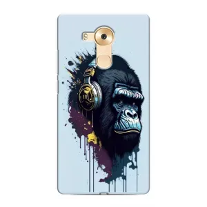 Чехол с Обезьянами Huawei Mate 8, NXT - (AlphaPrint) (Горилла в наушниках)