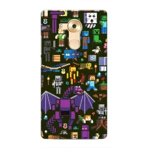 Чохол Майнкрафт на Huawei Mate 8, NXT (AlphaPrint) Minecraft (Колаж Майнкрафт)