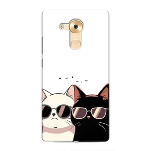 Чохол з малюнком кіт на Huawei Mate 8, NXT (Коти в окулярах)