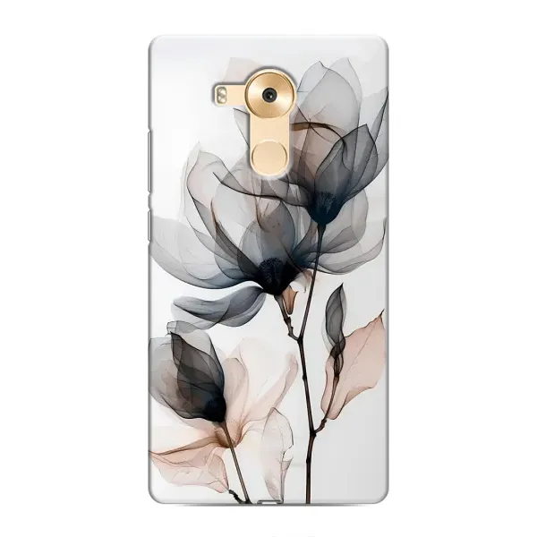 Чехол с принтом «Цветы на белом» для Huawei Mate 8 (NXT)