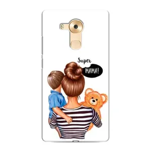 Чохол з друком для Huawei Mate 8, NXT - (Мама з дитинкою) (AlphaPrint) (Мама з синочком)