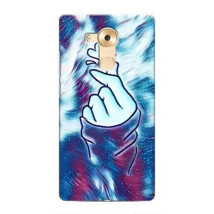 Чохол з принтом для Huawei Mate 8, NXT (AlphaPrint - Знак сердечка) (Радужне серце)