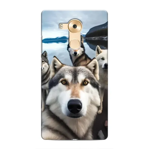 Чохол з принтом «Селфі Хаскі» для Huawei Mate 8 (NXT)