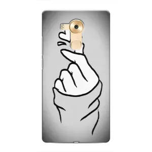 Чохол з принтом для Huawei Mate 8, NXT (AlphaPrint - Знак сердечка) (Значок Love)