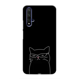 Чохол з малюнком кіт на Huawei Nova 5T (Байдужий кіт)