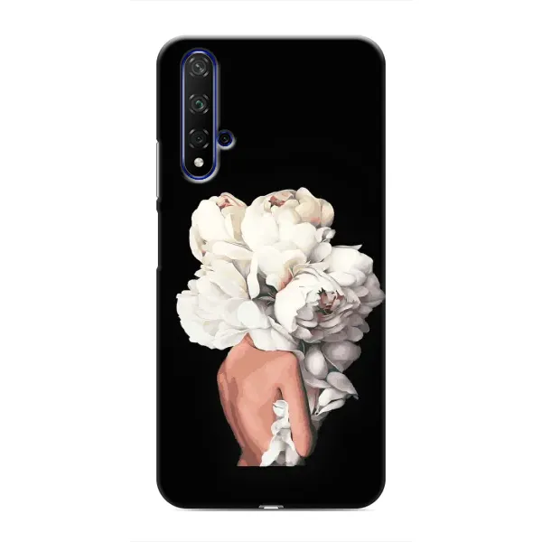 Чехол с принтом «Белые цветы» для Huawei Nova 5T