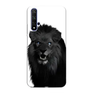 Чехлы с картинками животных Huawei Nova 5T (Черный ЛЕВ)