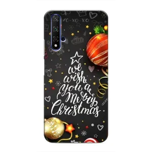 Рождественские Чехлы для Huawei Nova 5T (VPrint) (Елочка)