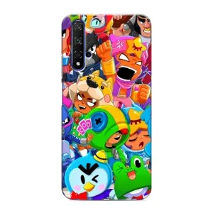 Чехлы Brawl Stars для Huawei Nova 5T (AlphaPrint) (Герои Бравл Старс)