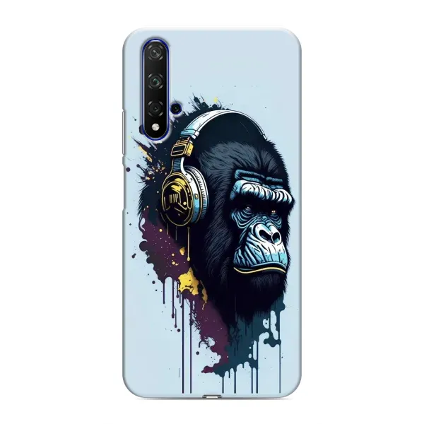 Чехол с принтом «Горилла в наушниках» для Huawei Nova 5T