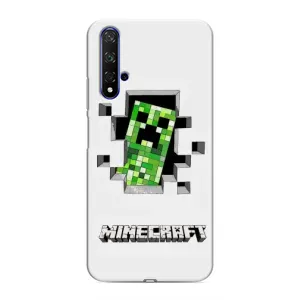 Чехол Майнкрафт на Huawei Nova 5T (AlphaPrint) Minecraft (крипер Майнкрафт)
