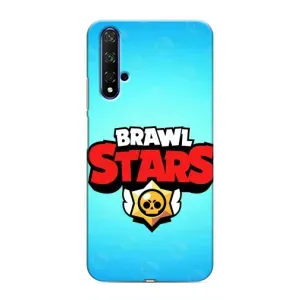 Чехлы Brawl Stars для Huawei Nova 5T (AlphaPrint) (Лого Бравл Старс)